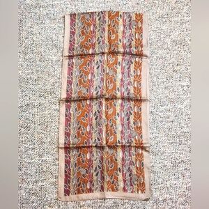 Bloomingdale's Leaf Patterned Silk Scarf